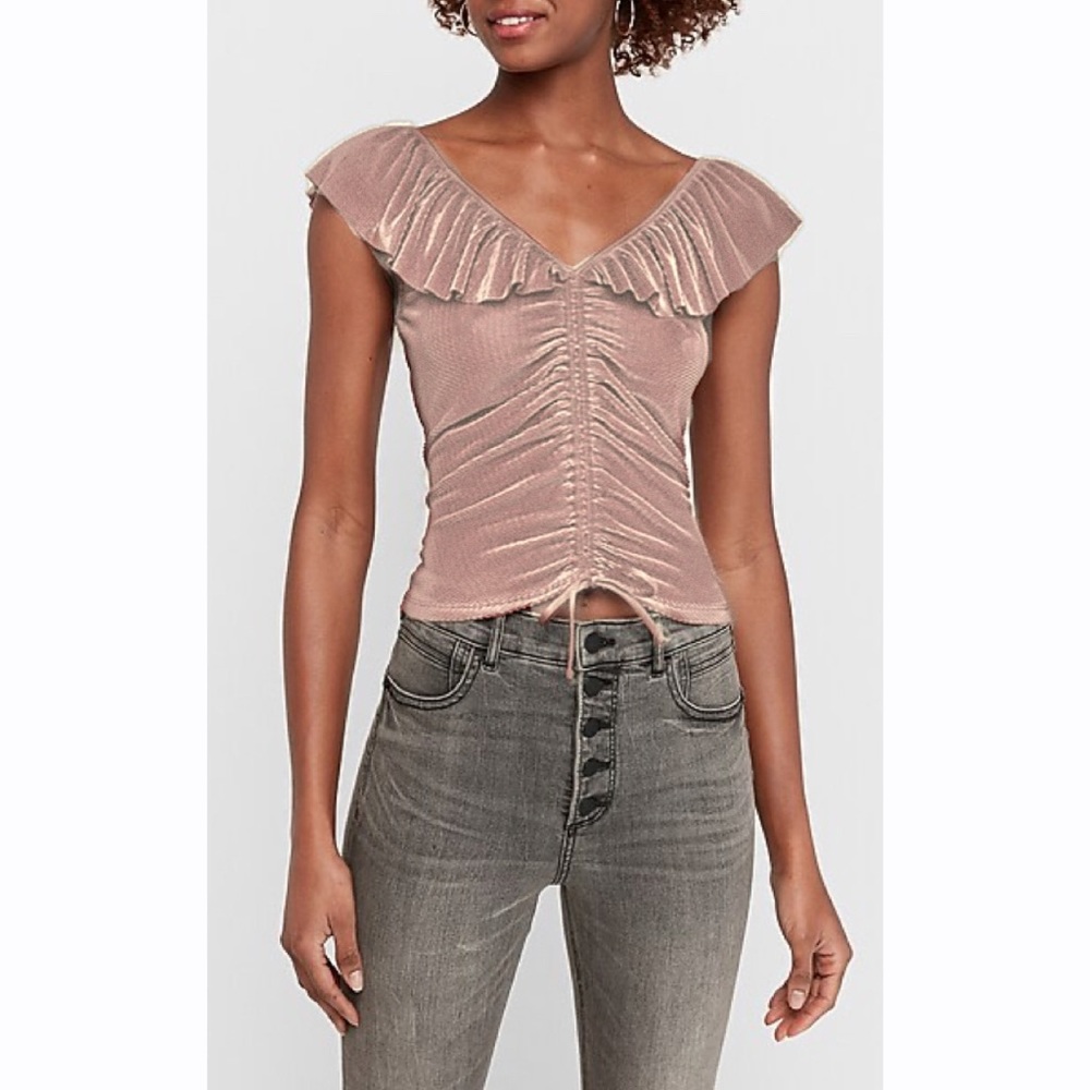 ❤️ SEE SALE! Express Pleated Cinched Front Top
